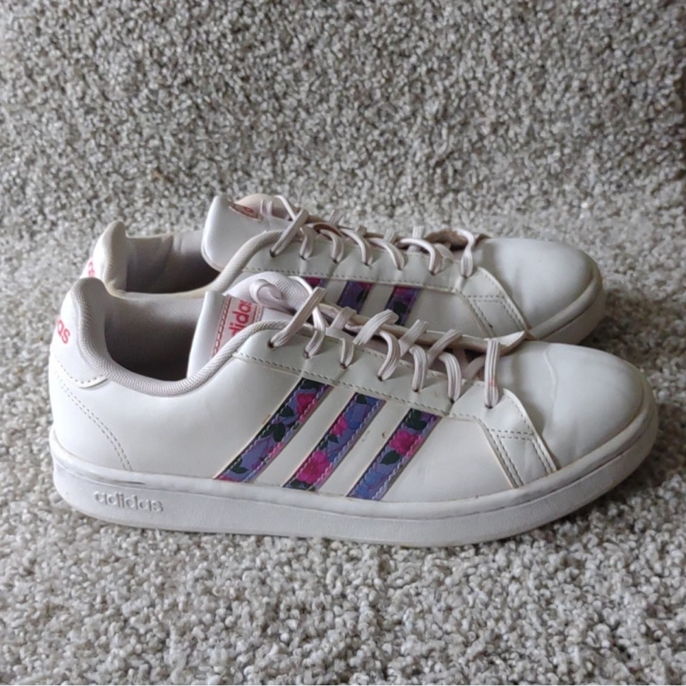 adidas X Farm Rio Grand Court 70’s Vibe Sneakers Women's  Size 7 EUC